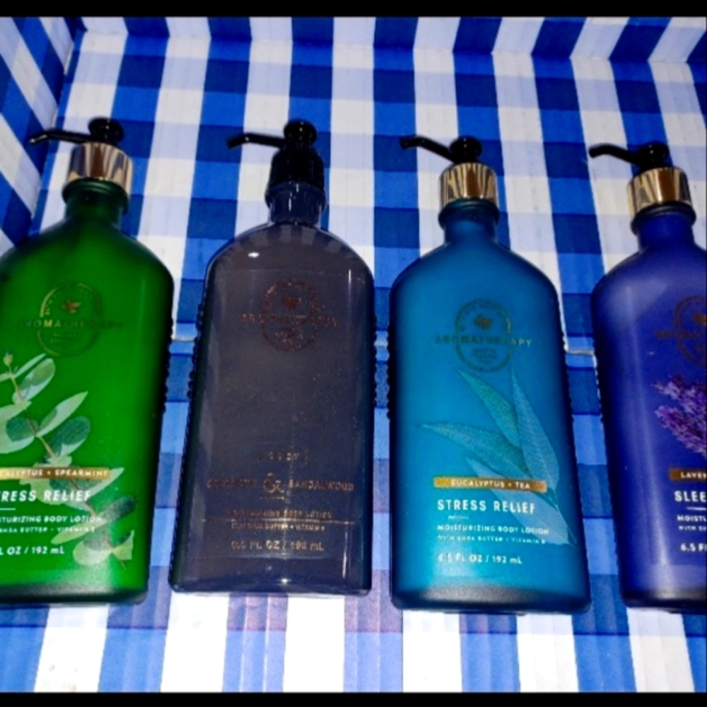 Bath & Body Works along therapy hydrating lotions
